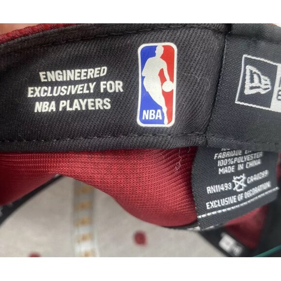 Cleveland Cavaliers on Court Era 9 Fifty Snapback Hat Burgundy custom *WAYNE* - Picture 4 of 7